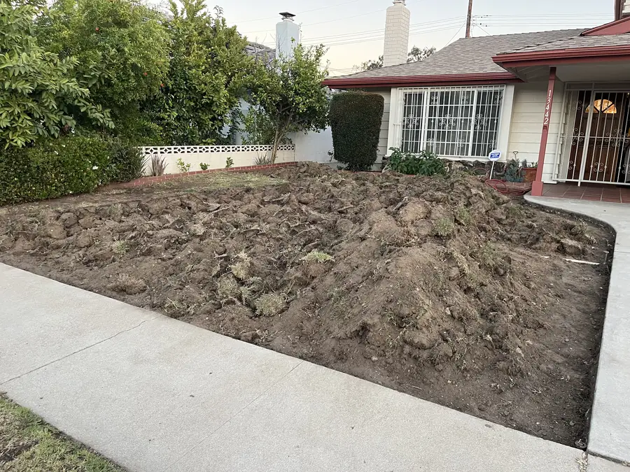 Artificial Turf Front Yard in West Hills, CA before Daniels Landscaping started work